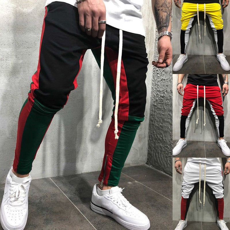 Lösa byxor skinny streetwear party jeans jeans herrbyxor