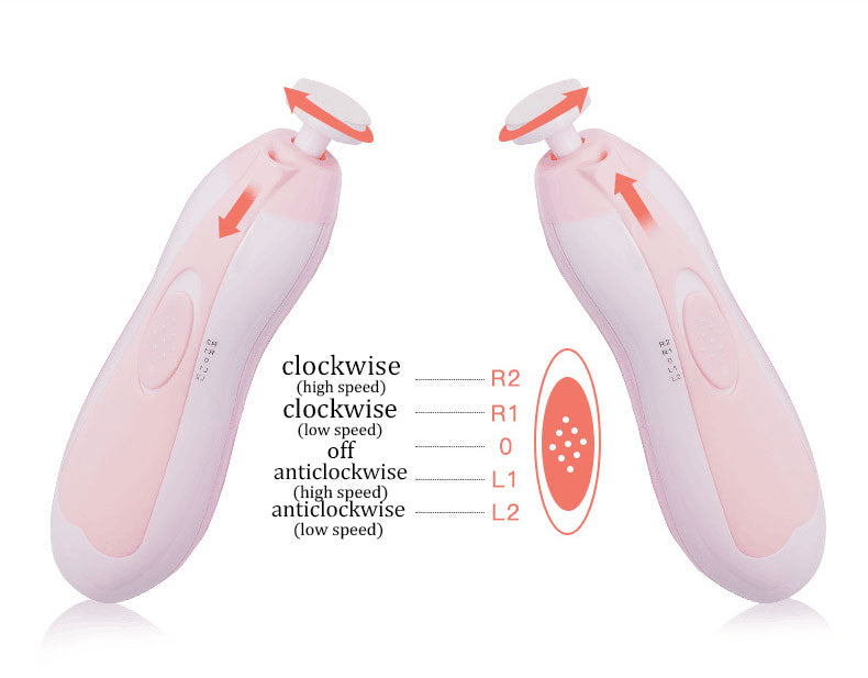 Polisseuse à ongles électrique multifonctionnelle anti-rayures pour bébé