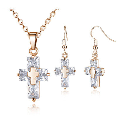 Cross Ornament Set - Gold & Silver