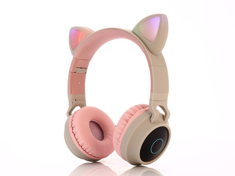 Söta Bluetooth 5.0-hörlurar stereo trådlösa headset