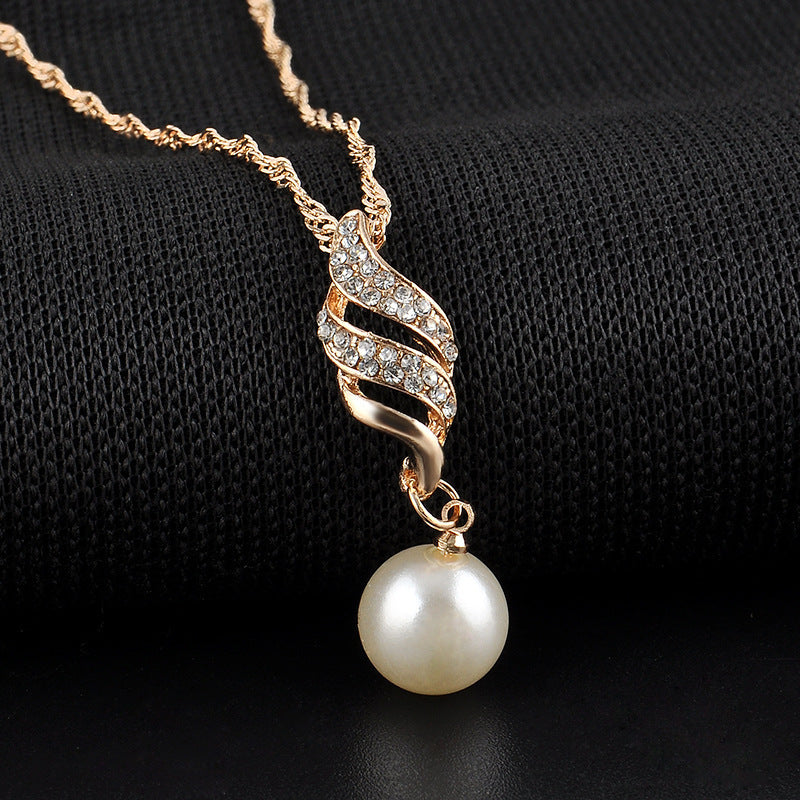 Bridal Beads Pearl Necklace - European and American Wedding Jewelry