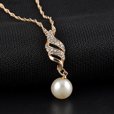 Bridal Beads Pearl Necklace - European and American Wedding Jewelry