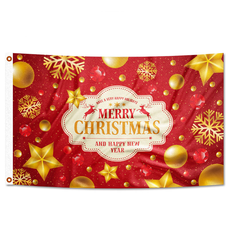 Drapeau du festival de décoration de fête de Noël
