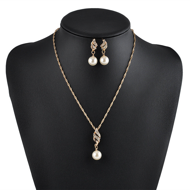 Bridal Beads Pearl Necklace - European and American Wedding Jewelry