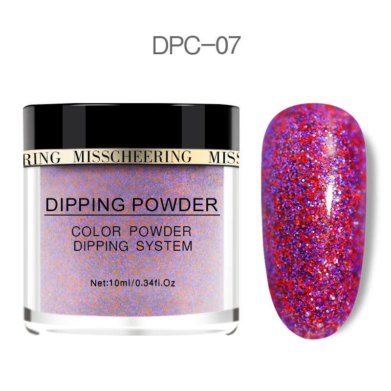 Professional Laser Glitter Nail Powder - Holographic Dip System | Long-Lasting Formula