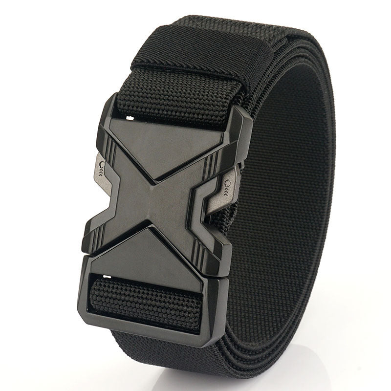 Fashion Commuter Casual Men's Belt Woven Elastic Minimalist Alloy Buckle - Modern Mobility