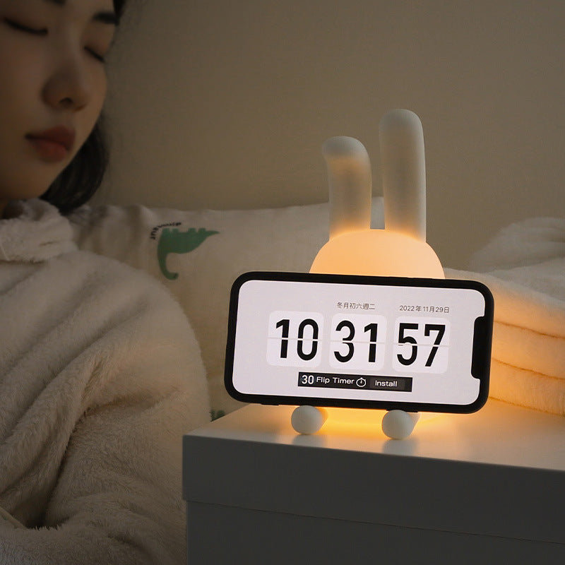 Lumière d'ambiance lapin mignon, veilleuse Led douce à intensité variable, cadeau pour bébé petite amie, veilleuses pour enfants, décoration de chambre d'enfants