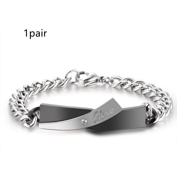 Armband i korsdesign för par