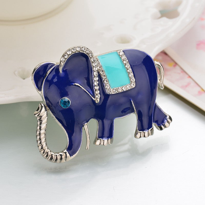 Elephant Christmas Brooch - A Symbol of Good Luck and Prosperity