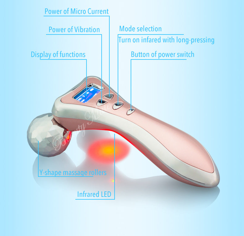 EMS massageinstrument med dubbla bollar