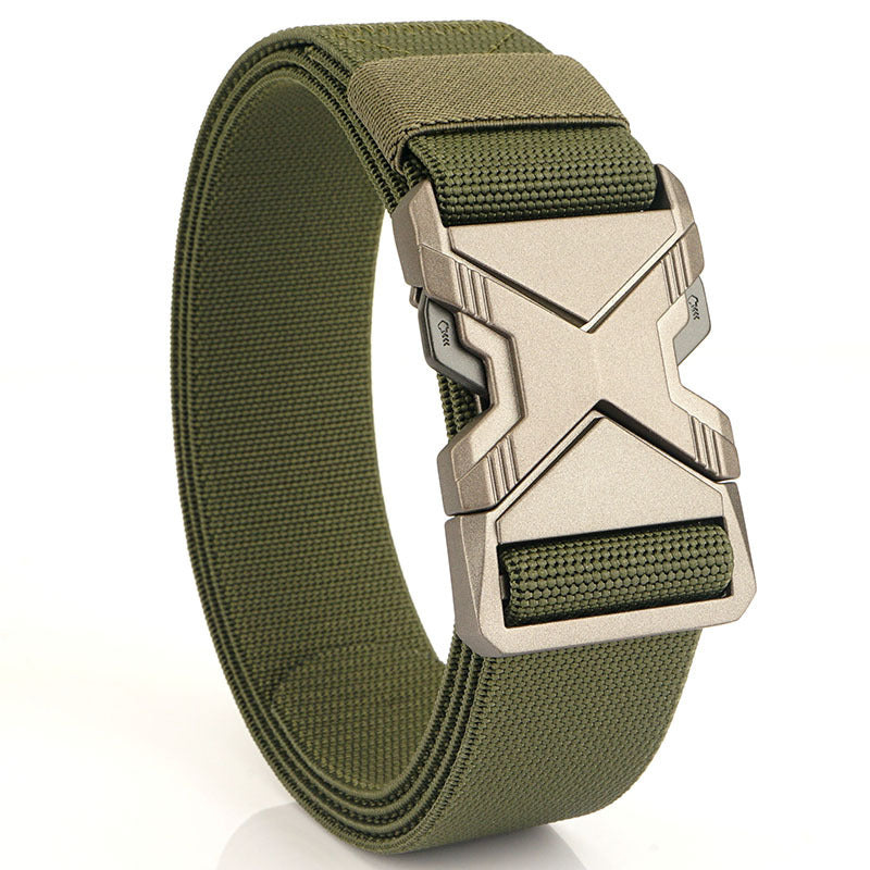 Fashion Commuter Casual Men's Belt Woven Elastic Minimalist Alloy Buckle - Modern Mobility