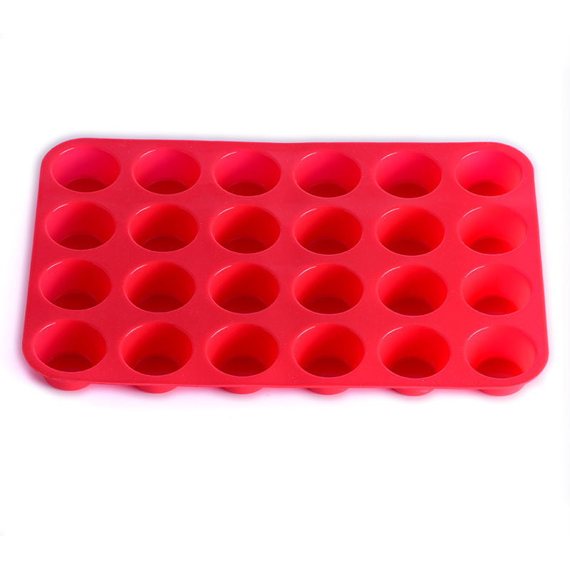 24 trous avec moule à gâteau rond en silicone