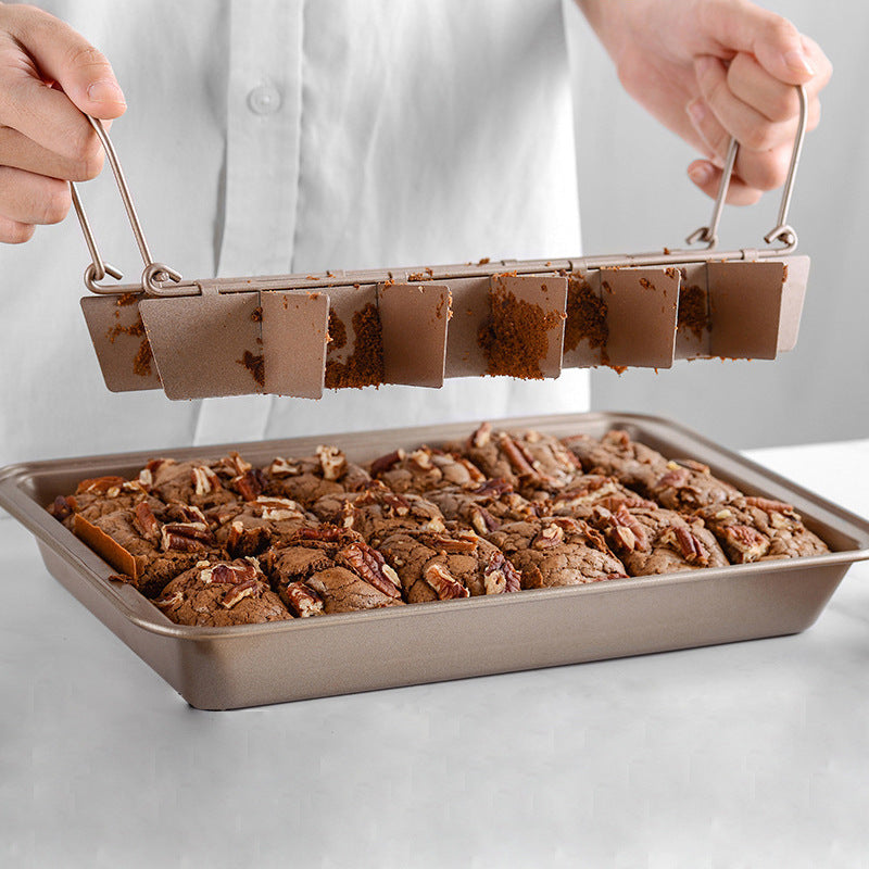 Poêle à Brownie carrée épaissie à fond solide de cuisine, boulangerie à domicile