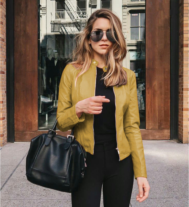 Leather PU Suit Jacket - High-Quality Sophisticated Elegant Durable Sleek Comfortable Versatile