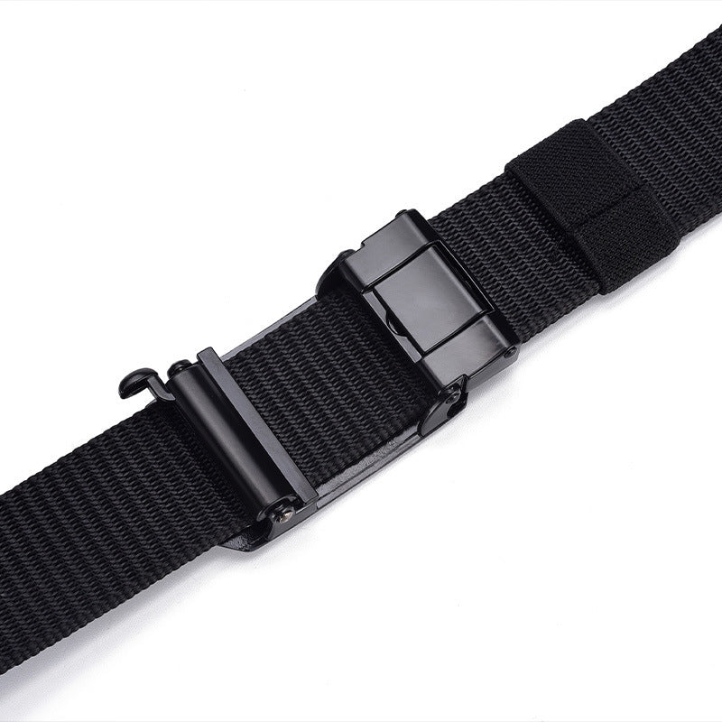 Men's Toothless Automatic Buckle Canvas Belt - Infinite Adjustment