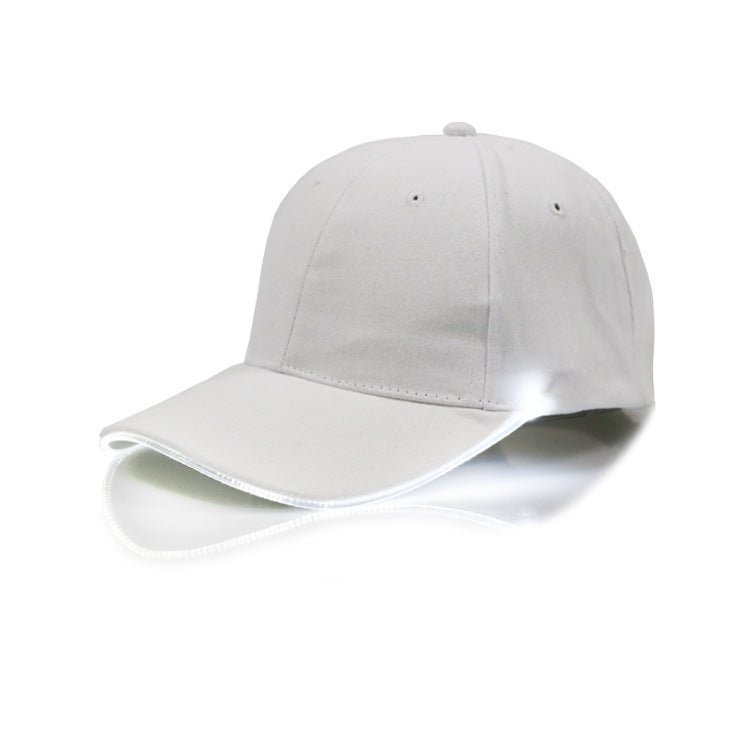 Direct Manufacturers LED Light-emitting Luminous Peaked Baseball P Hat Hat Luminous Fiber Luminous Advertising