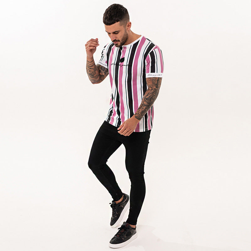 T-shirt de fitness décontracté pour hommes