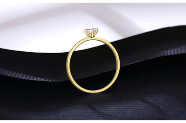 Bague étoile de vent en argent S925 sertie d'index en Zircon