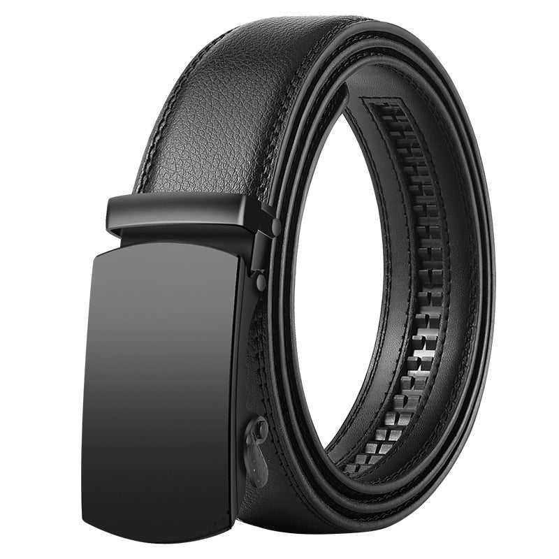 Men's Korean Style Leather Belt Automatic Buckle - Global Fashion