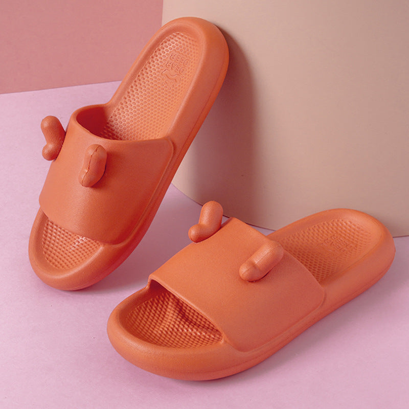 Male Summer Bathing With Thick-soled Slippers
