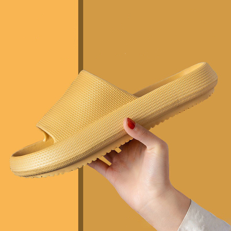 New Household Foot Feces Slippers Female Bathroom Bathing Couple Home Sandals And Slippers Male Summer Outer Wear Thick