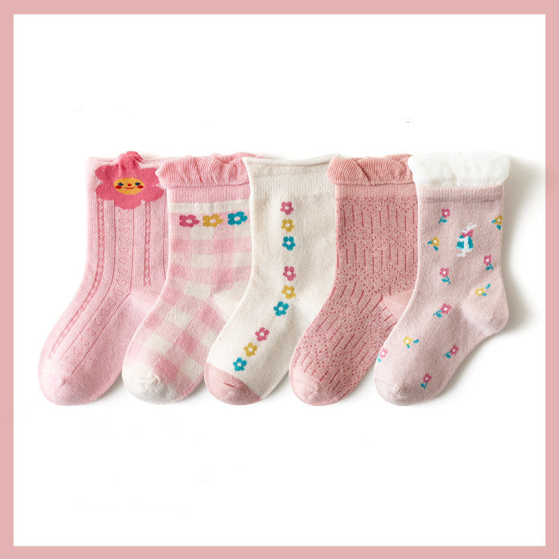 Chaussettes en coton pour enfants, animaux de dessin animé
