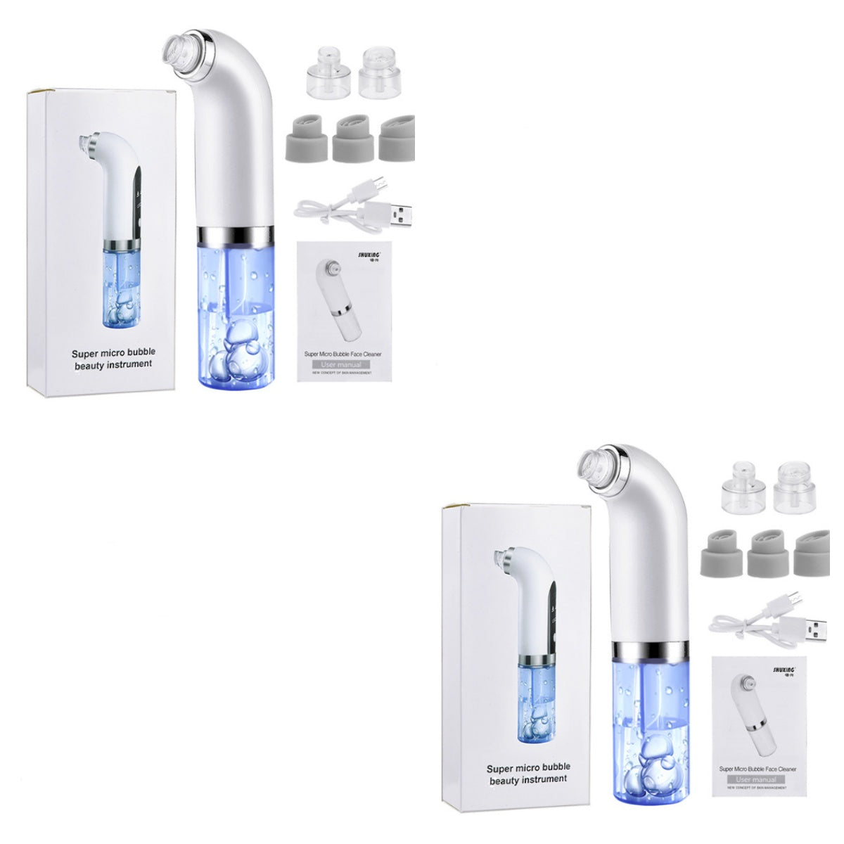 Blackhead Remover Pore Vacuum - Upgraded Rechargeable Facial Vacuum Comedone Extractor Tool