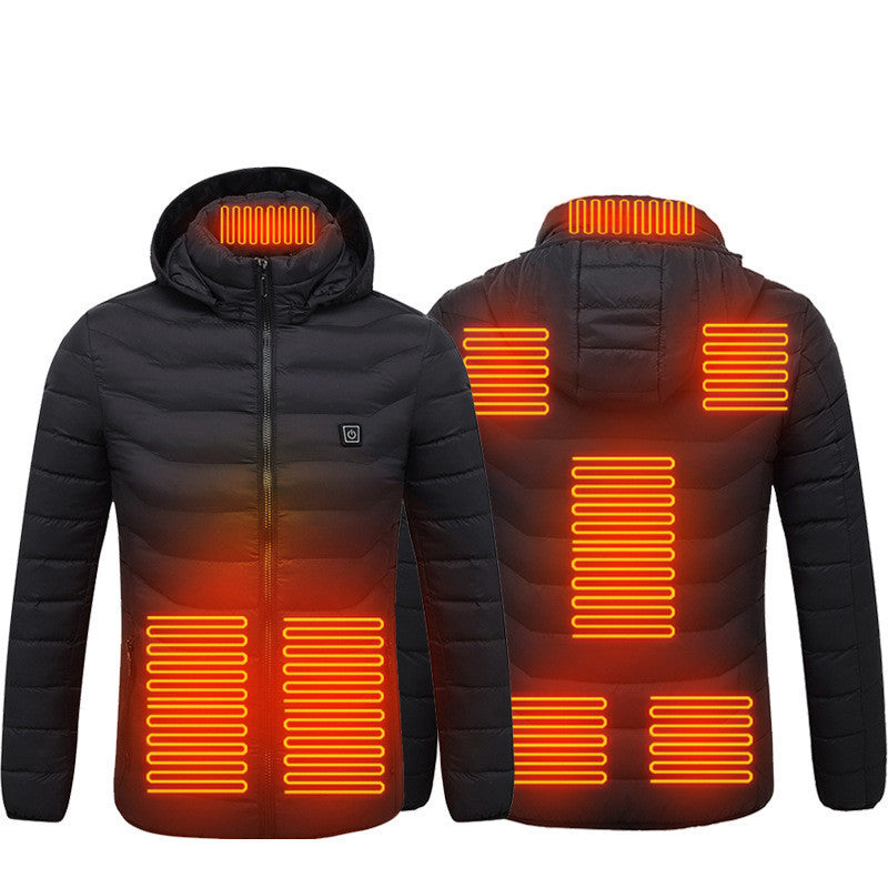 Nouveau Veste chauffante manteau USB veste électrique chauffage coton vêtements thermiques gilet chauffant