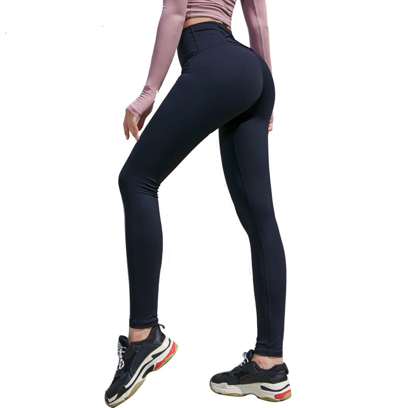 Leggings femmes taille arrière ceinture croisée hanche ascenseur
