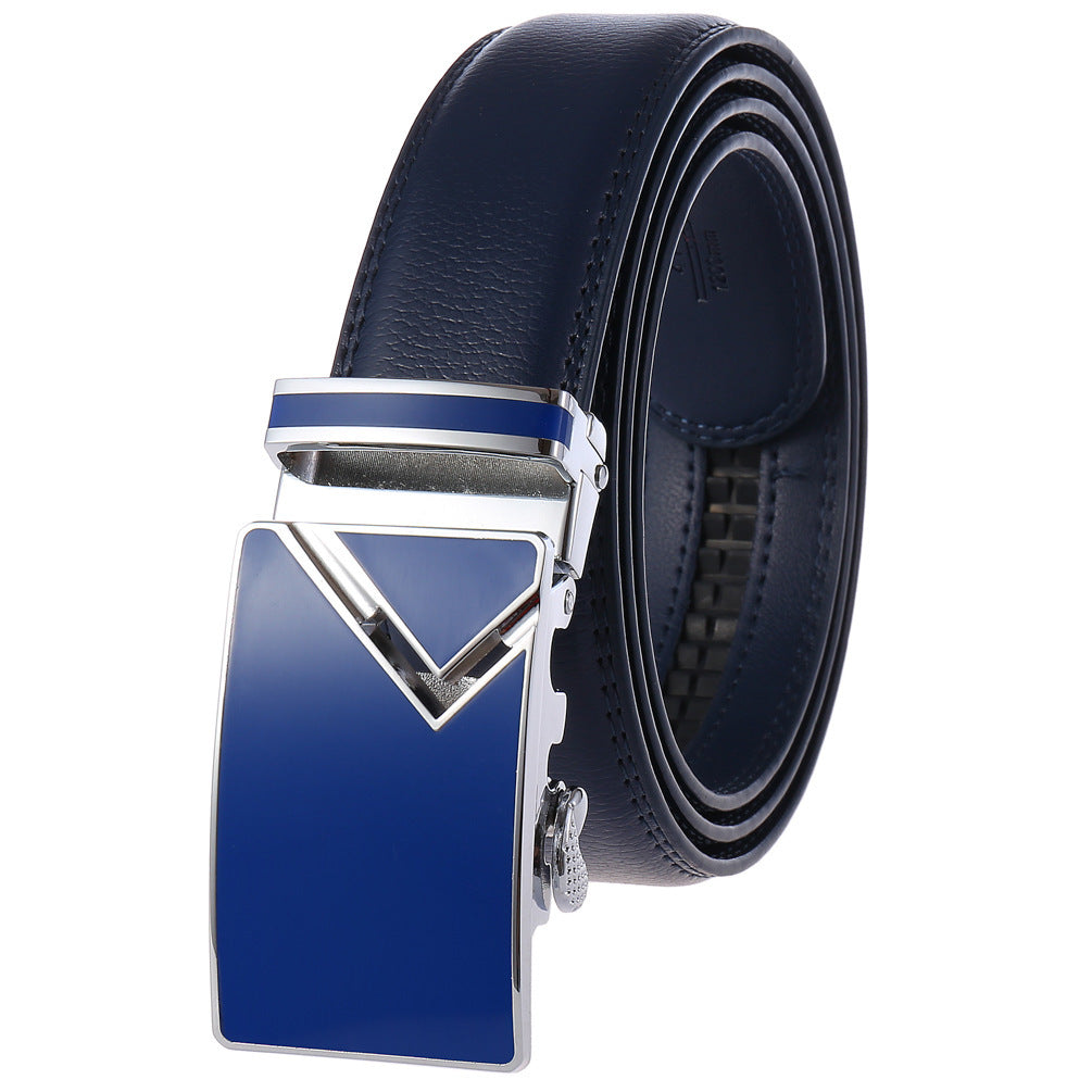 Men's Fashion Automatic Buckle Belt - 6 Versatile Color Combinations