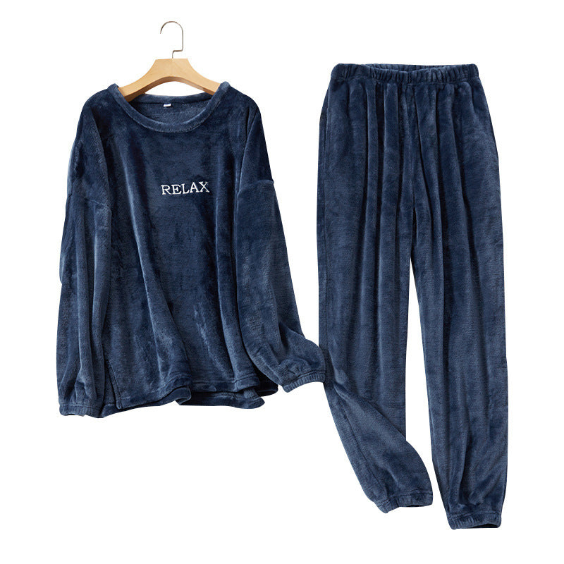 Ensembles de pyjamas en flanelle vêtements de maison d'hiver pour femmes hommes vêtements de nuit Couple
