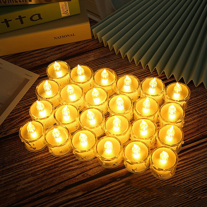 Bougies électroniques à Led, cire de thé éclairée, lampe de décoration pour la maison