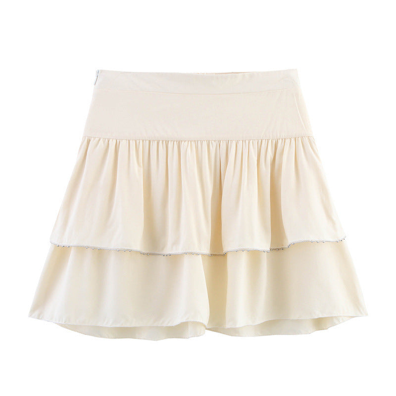 Professional European American Fashion Laminated Decoration Short Skirt - Sexy Hot Girl Style (Elegant Sophistication, Night Out Special Events)
