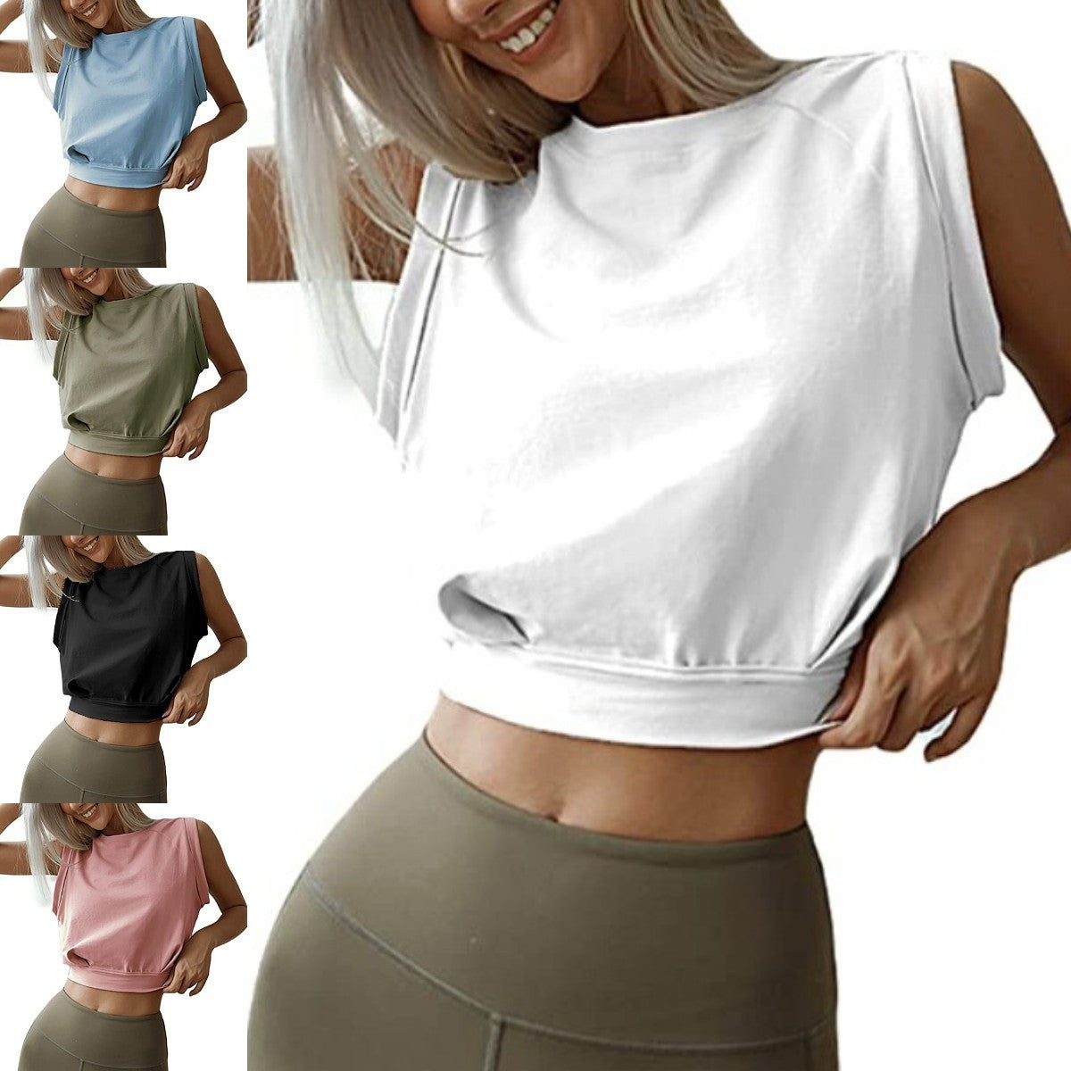 Sizzling Summer Crop Top - Navel-Exposed Sweatshirt for Women