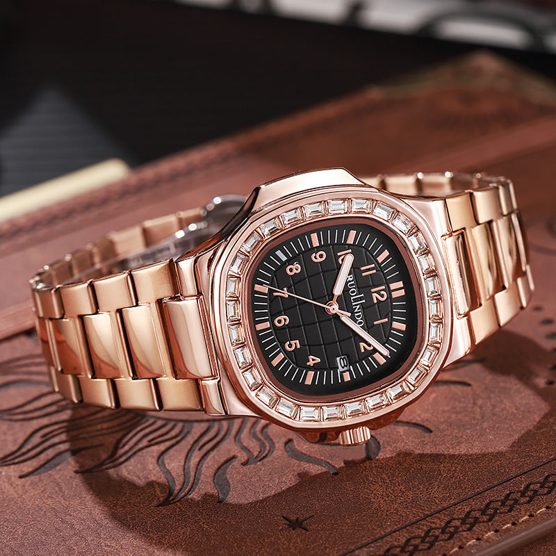 Double Calendar Advanced Stainless Steel Luminous Men's Watch