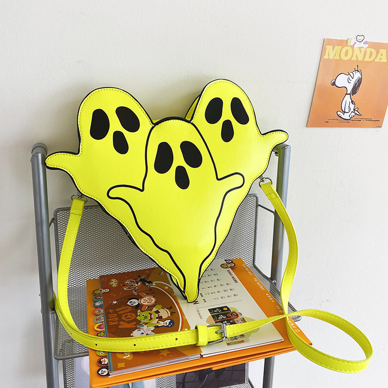 3D Ghost Phone Purse - Cute Halloween Crossbody Bag with Cartoon Character Design