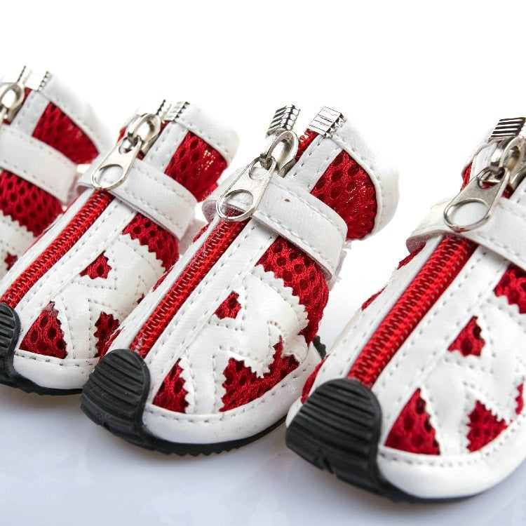Fashion Pet Mesh Breathable Shoe Sticker M Type
