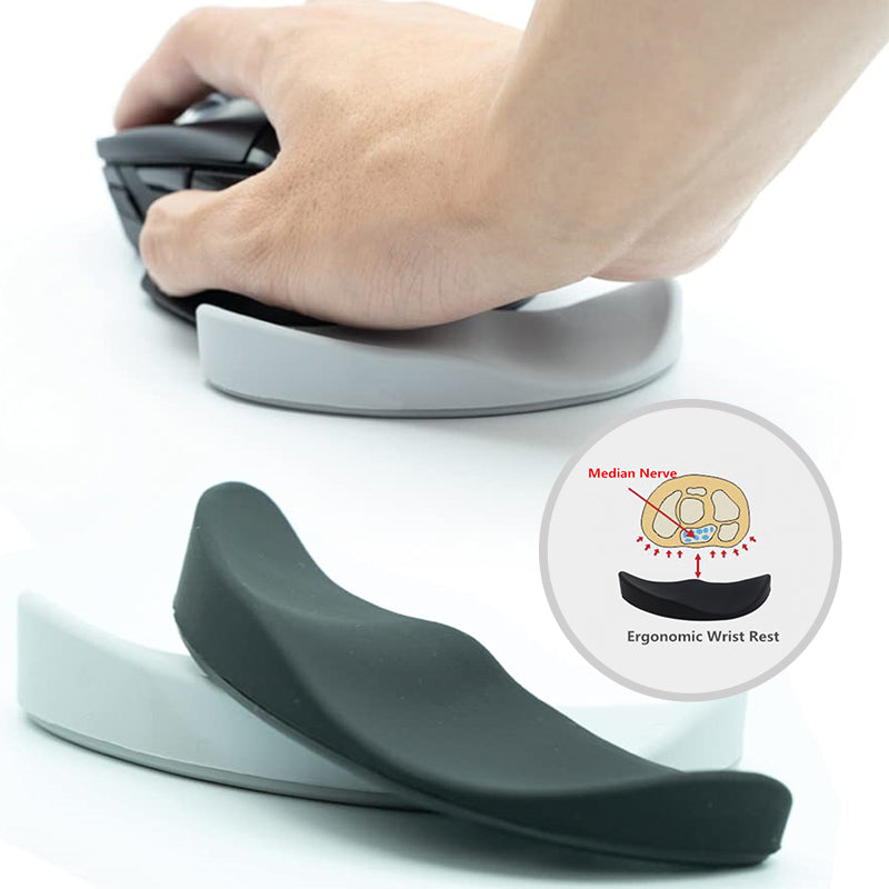 Ergonomiskt mus handledsstöd Musmattor Silicon Gel Non-Slip Streamline handledsstödsstödsmatta Datormusmatta för kontorsspel PC-tillbehör