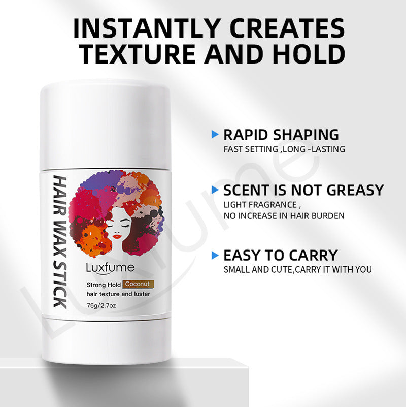 Bâton de cire coiffante crème pour cheveux