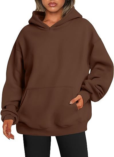 Women's Hoodies With Pockets - Fashion Solid Sweatshirt - Oversized Hooded Sweater - Womens Clothing
