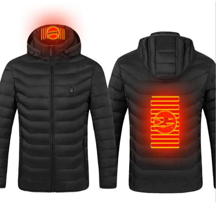 Nouveau Veste chauffante manteau USB veste électrique chauffage coton vêtements thermiques gilet chauffant