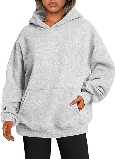 Women's Hoodies With Pockets - Fashion Solid Sweatshirt - Oversized Hooded Sweater - Womens Clothing