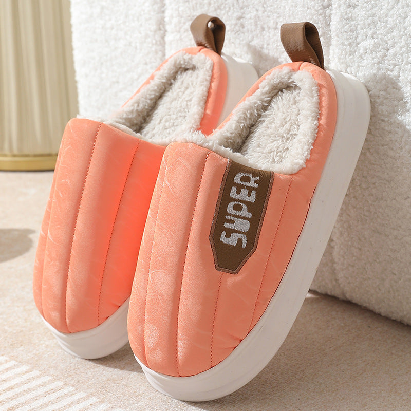 Waterproof Striped Home Slippers for Women