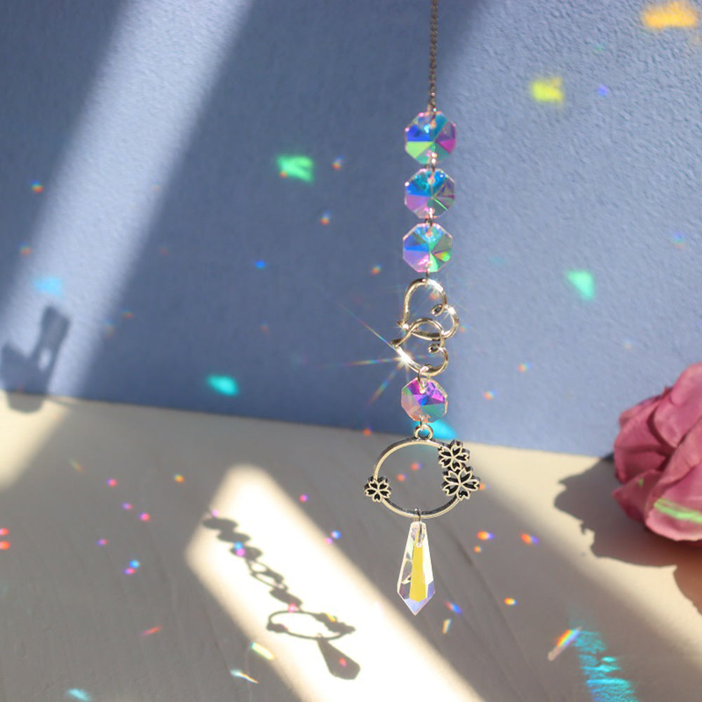 Summer Home Vacation - Suncatcher Crystal Sun and Moon Crystals Prism Rainbow