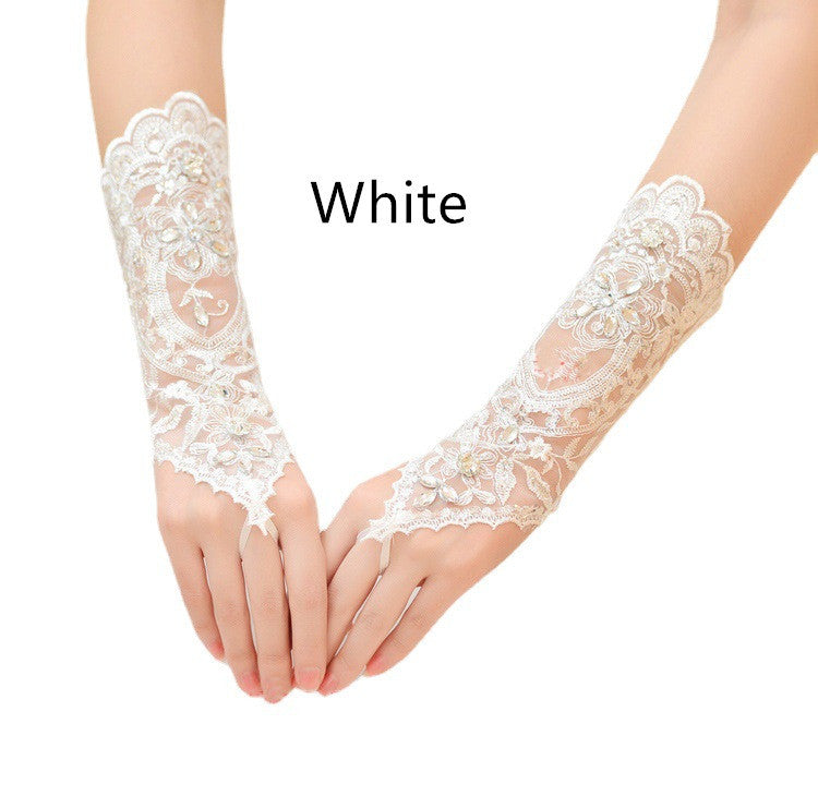 Bröllopsklänning Långa handskar Strappy Fingerless