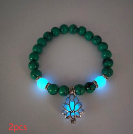 Energi Luminous Lotus Strand Pärla armband