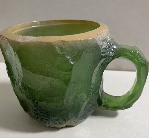 400ml kaffemuggar i hartskristall med handtag, elegant falsk mineralkristallkopp för arbetsplats, heminredning, julklapp, köksredskap