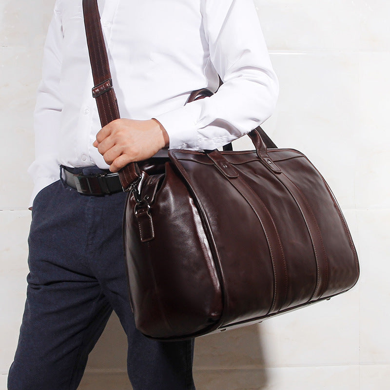 Holiday Fashion: Genuine Leather Travel Luggage Bag