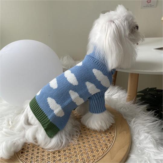 Vêtements pour chiens de compagnie, pull en jacquard