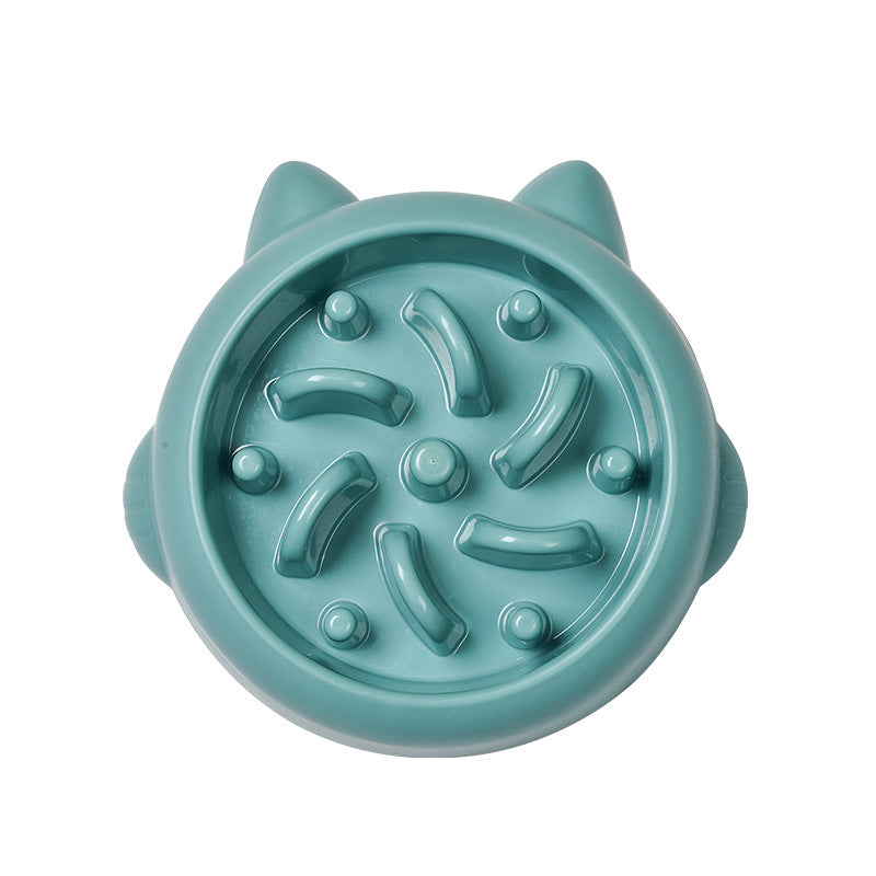Hund Katt Slow Feeder Skålar Antikvävning Slow Feeder Skål Skål Hemma Hundätande tallrik Anti Gulping Bowl Tillbehör